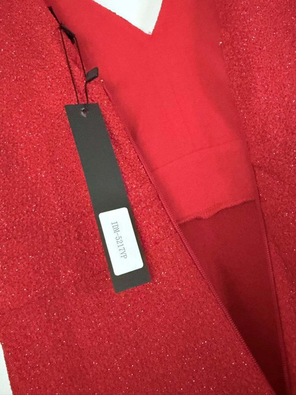 Red Sparkly Maxi Dress ✨ Elegant V-Neck Formal Gown NWT - Picture 8 of 13
